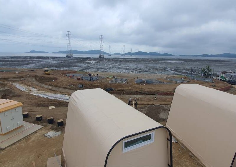 글램핑텐트 시공 사진