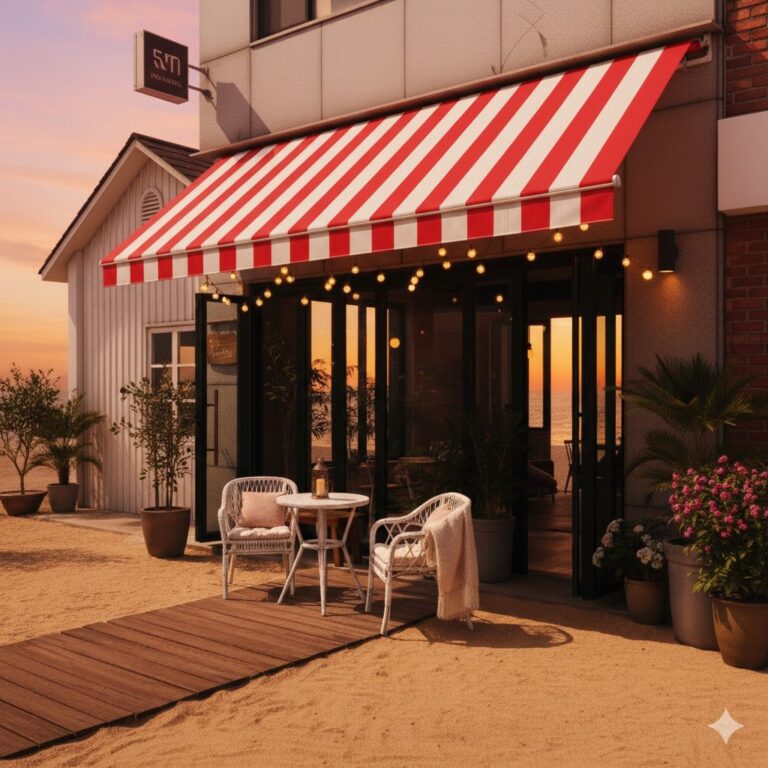 어닝 시공 사진