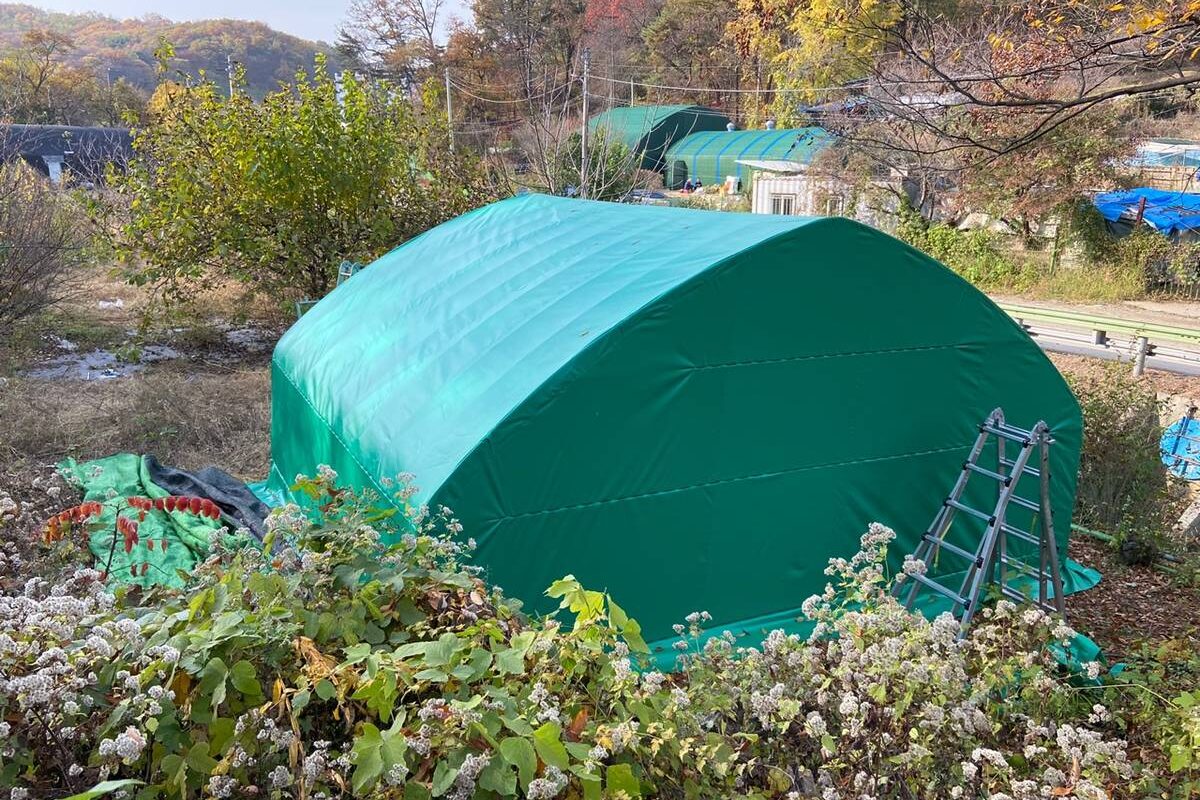 천막 시공 사진