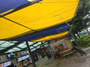 천막 차양막 공사 사진